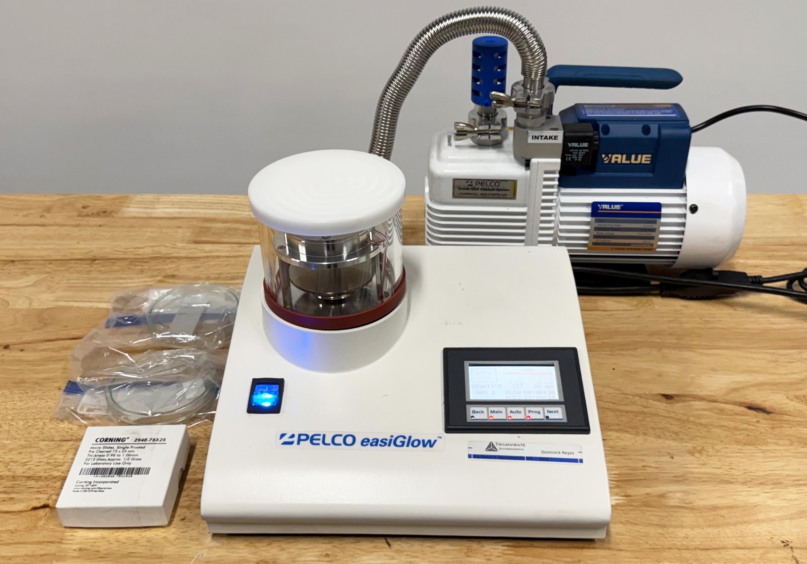Ted Pella Pelco EasiGlow 91000 Glow Discharge TEM Sample Cleaning System + Pump