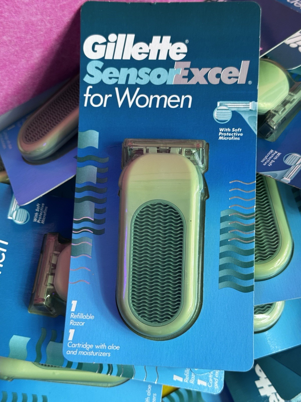NEW Gillette Sensor Excel Razor for Women 1 Refillable Razor 1996 VTG SEALED NOS NEW Gillette Sensor Excel Razor for Women 1 Refillable Razor 1996 VTG SEALED NOS