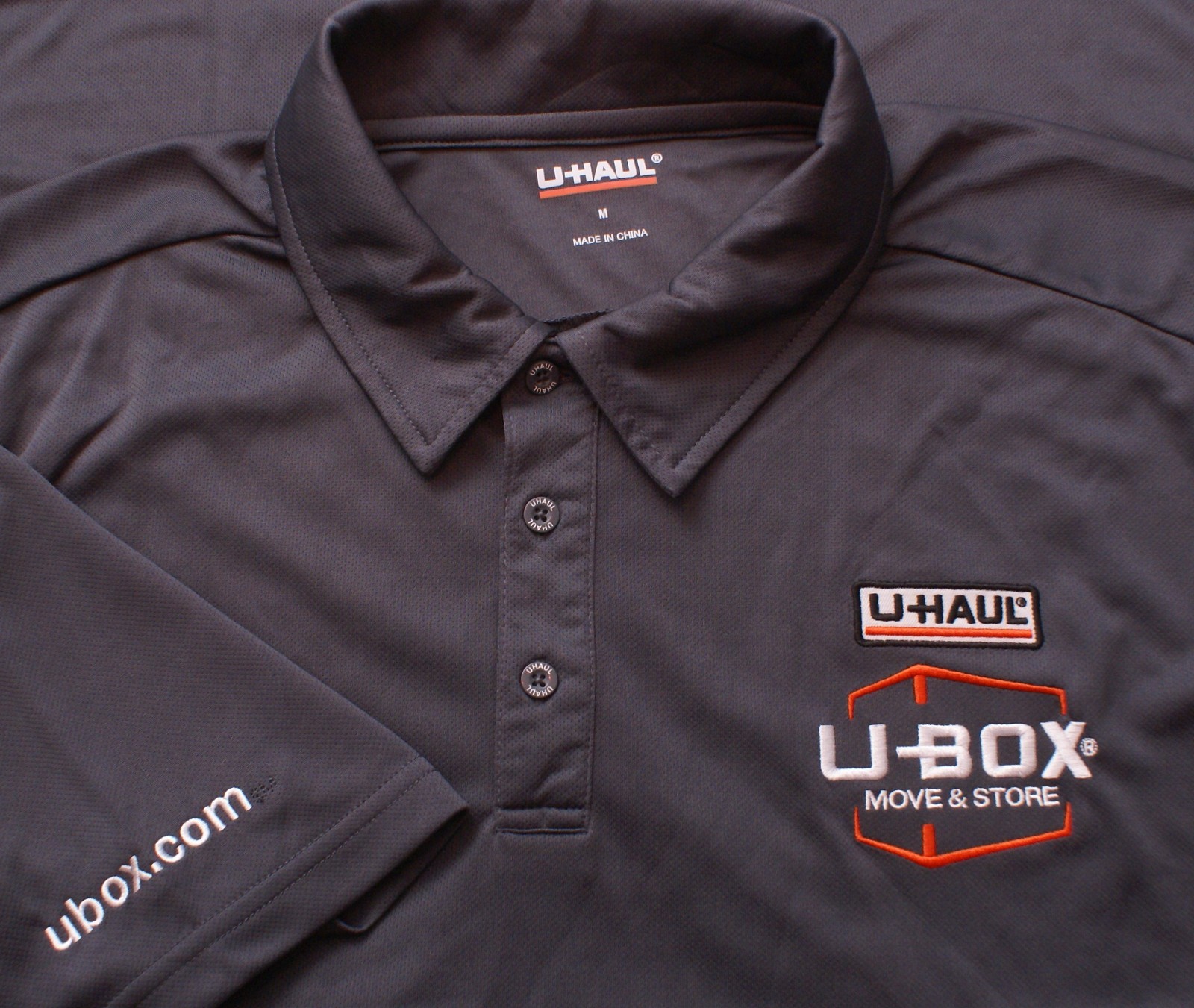 U-Haul Uhaul Employee Uniform Polo Shirt, Mens Medium,  NEW