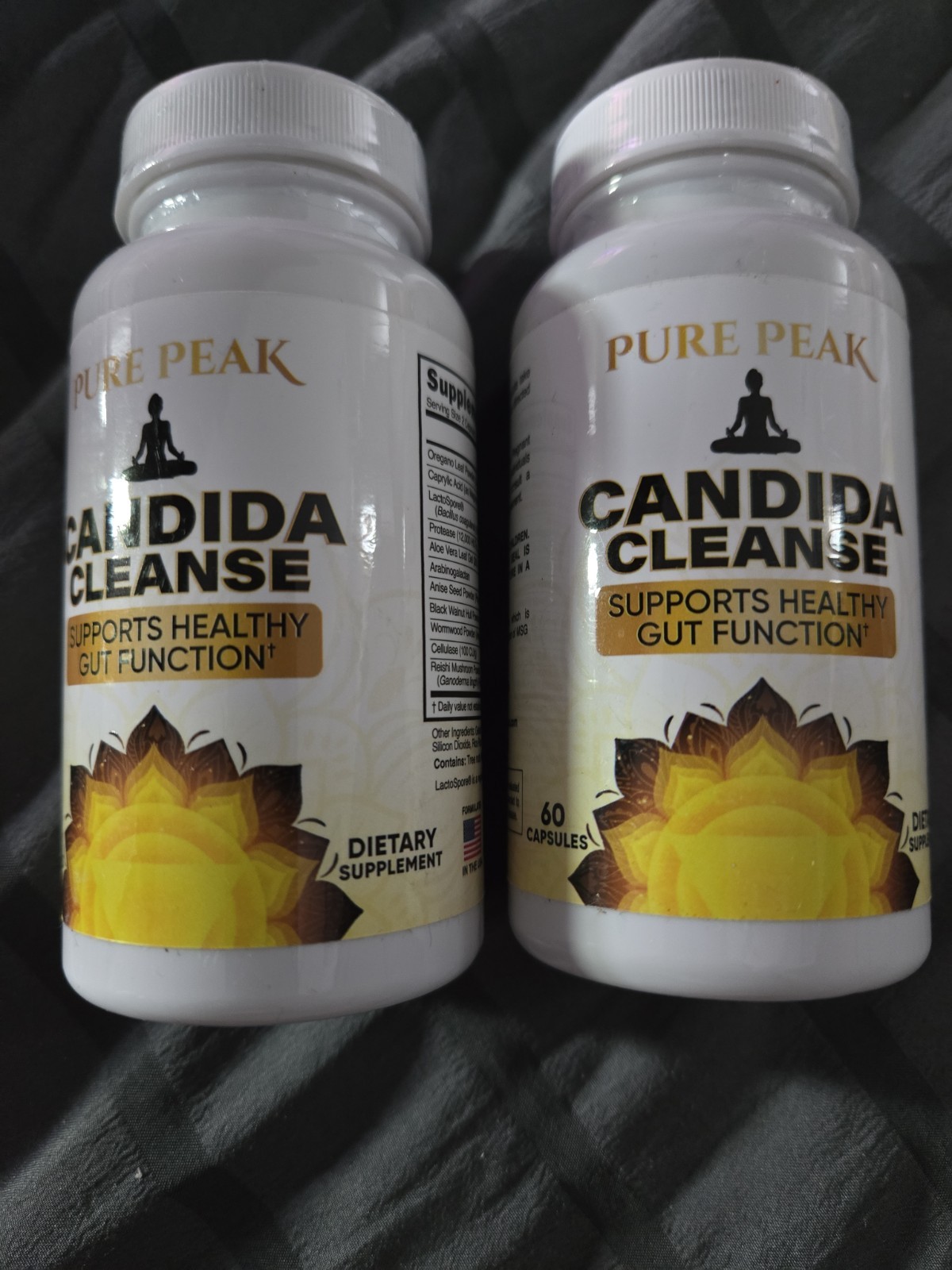 2 X Pure Peak Candida Cleanse 60 Caps, Gut & Colon Support - White 2 X Pure Peak Candida Cleanse 60 Caps, Gut & Colon Support - White