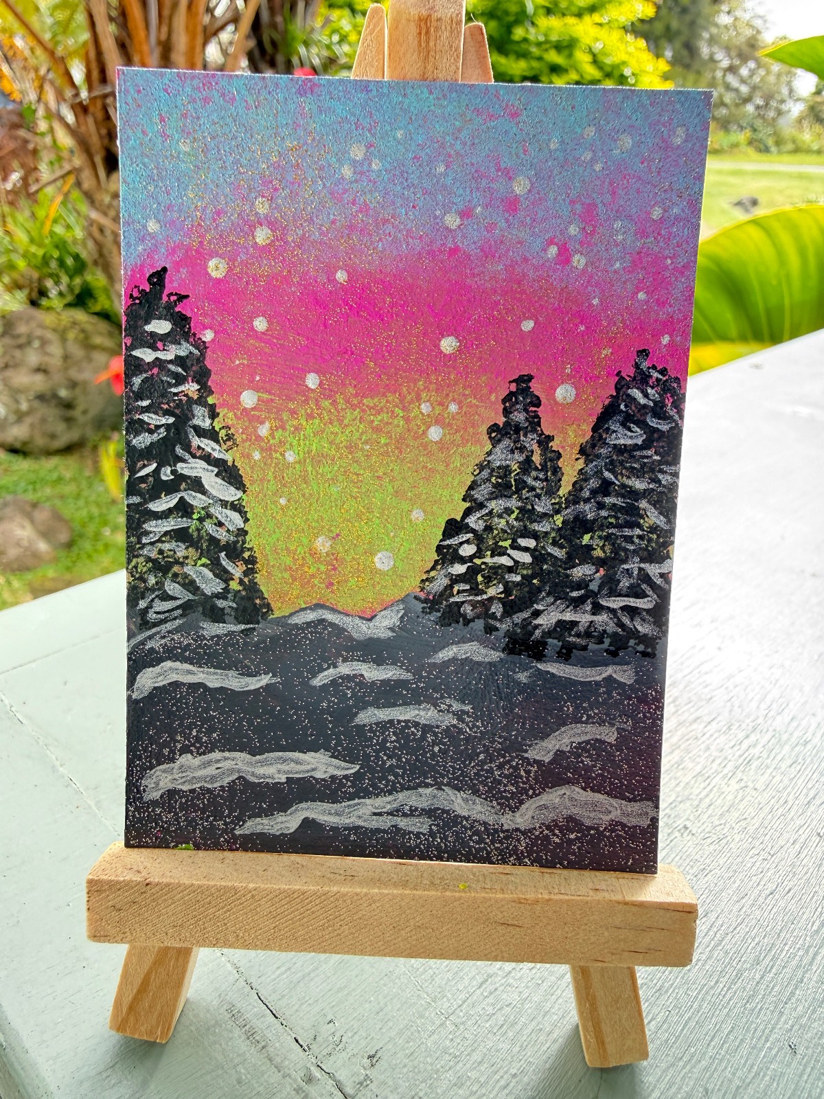 ACEO/ATC Original Acrylic Landscape Mini Painting \