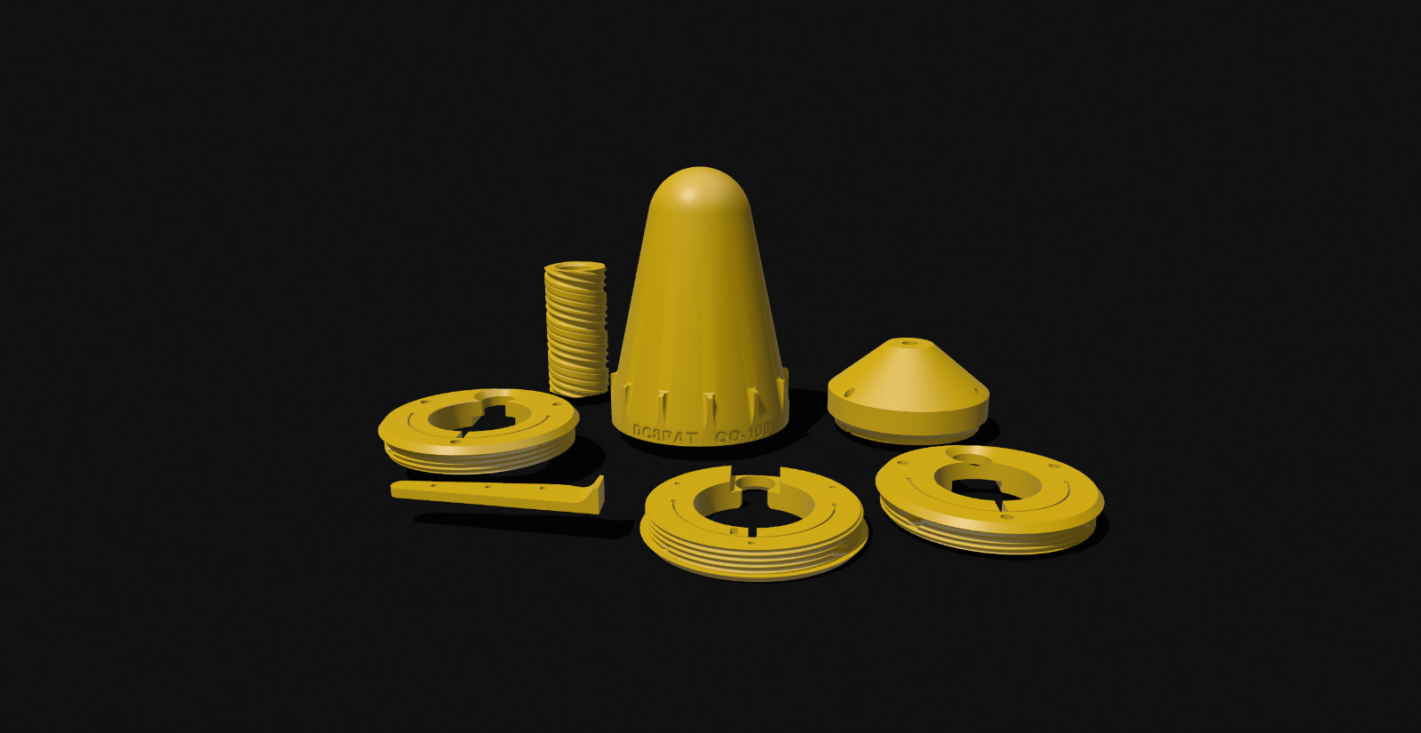 QO-100 Ice Cone Feed | Complete Knob Set | Radio | New