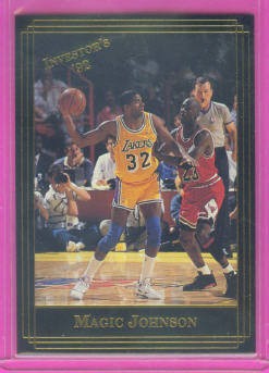 1992 Investor's Journal Gold Foil Card #31 Magic Johnson & Michael Jordan 1992 Investor's Journal Gold Foil Card #31 Magic Johnson & Michael Jordan