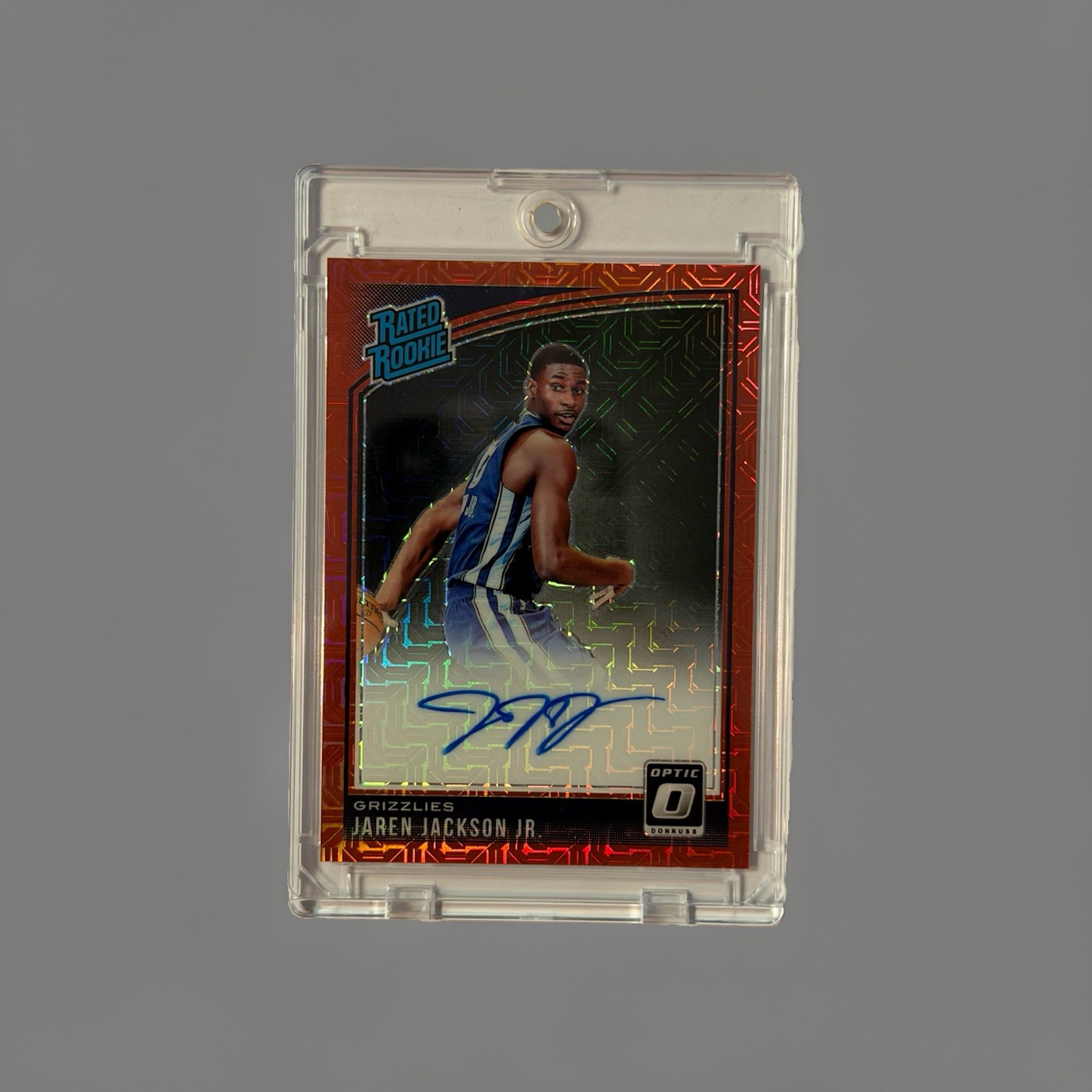 Jaren Jackson Jr. 2018-19Donruss Optic Choice Prizm Rated RC Auto #188 BLUE INK