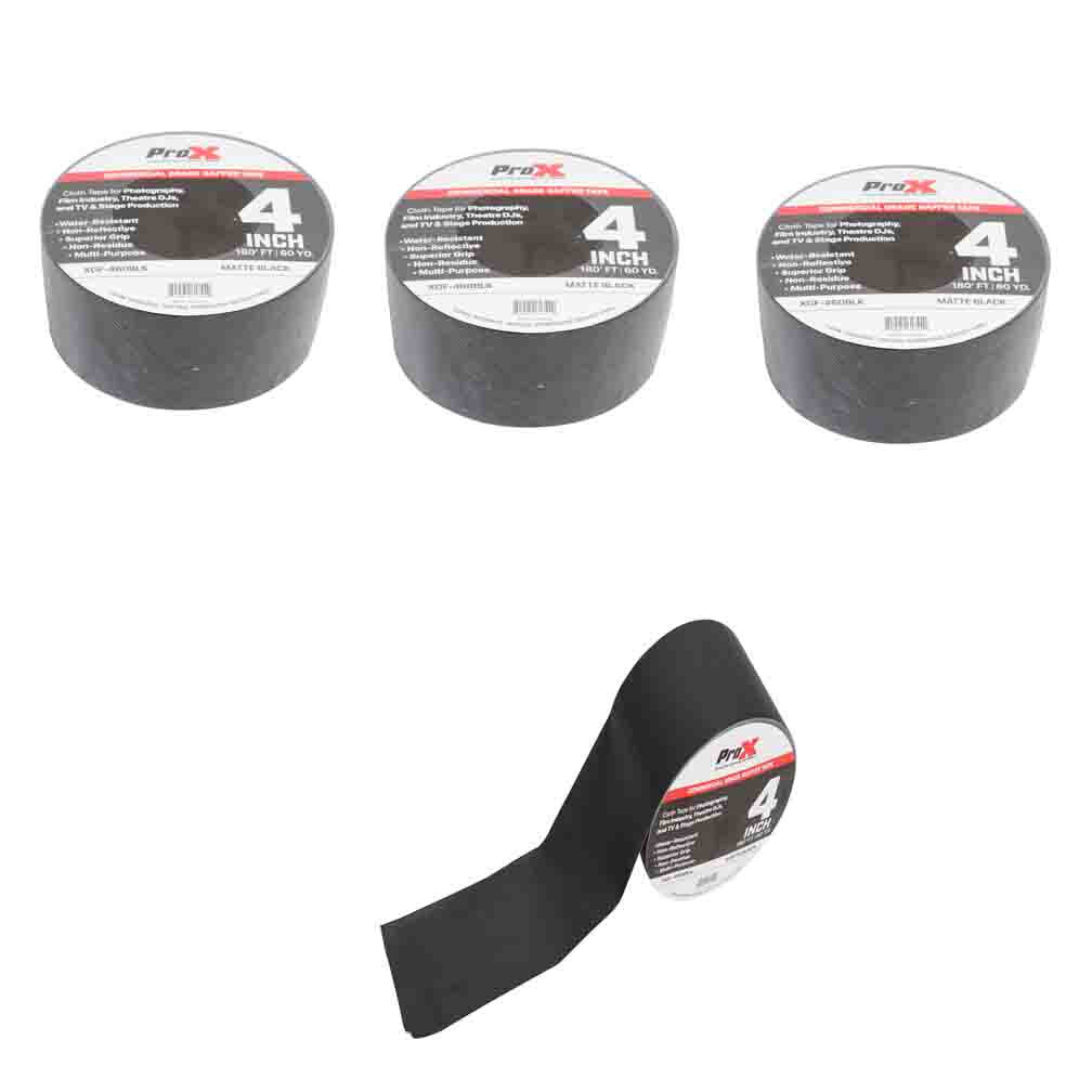 4 Prox PRO Gaffer Tape Matte Black  4\