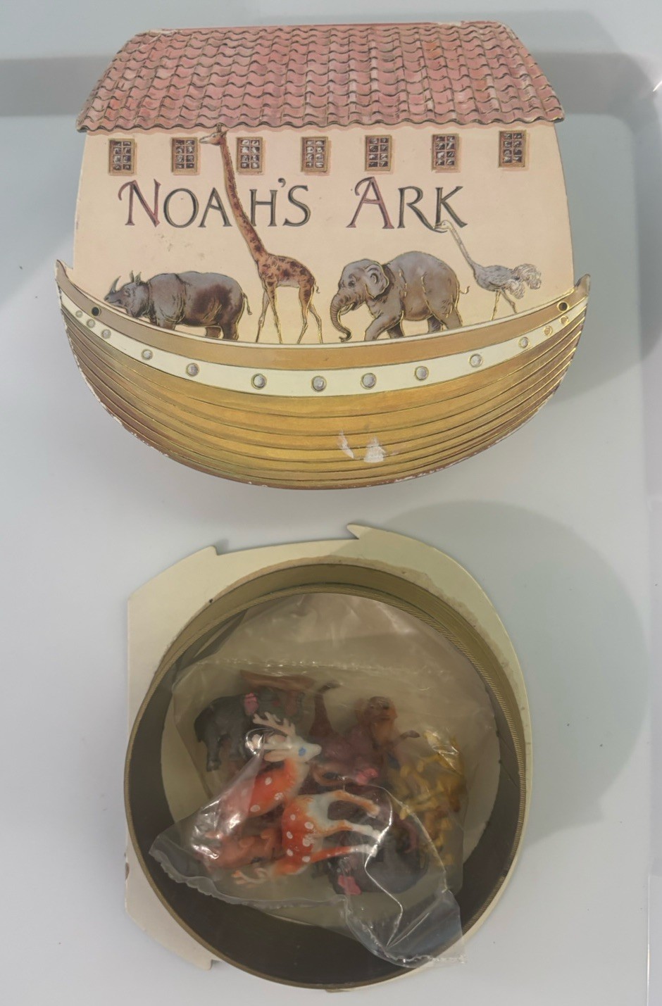Vintage 1993 B. Shackman & Co. Inc. Miniature Noah's Ark Set New NOS Sealed Vintage 1993 B. Shackman & Co. Inc. Miniature Noah's Ark Set New NOS Sealed