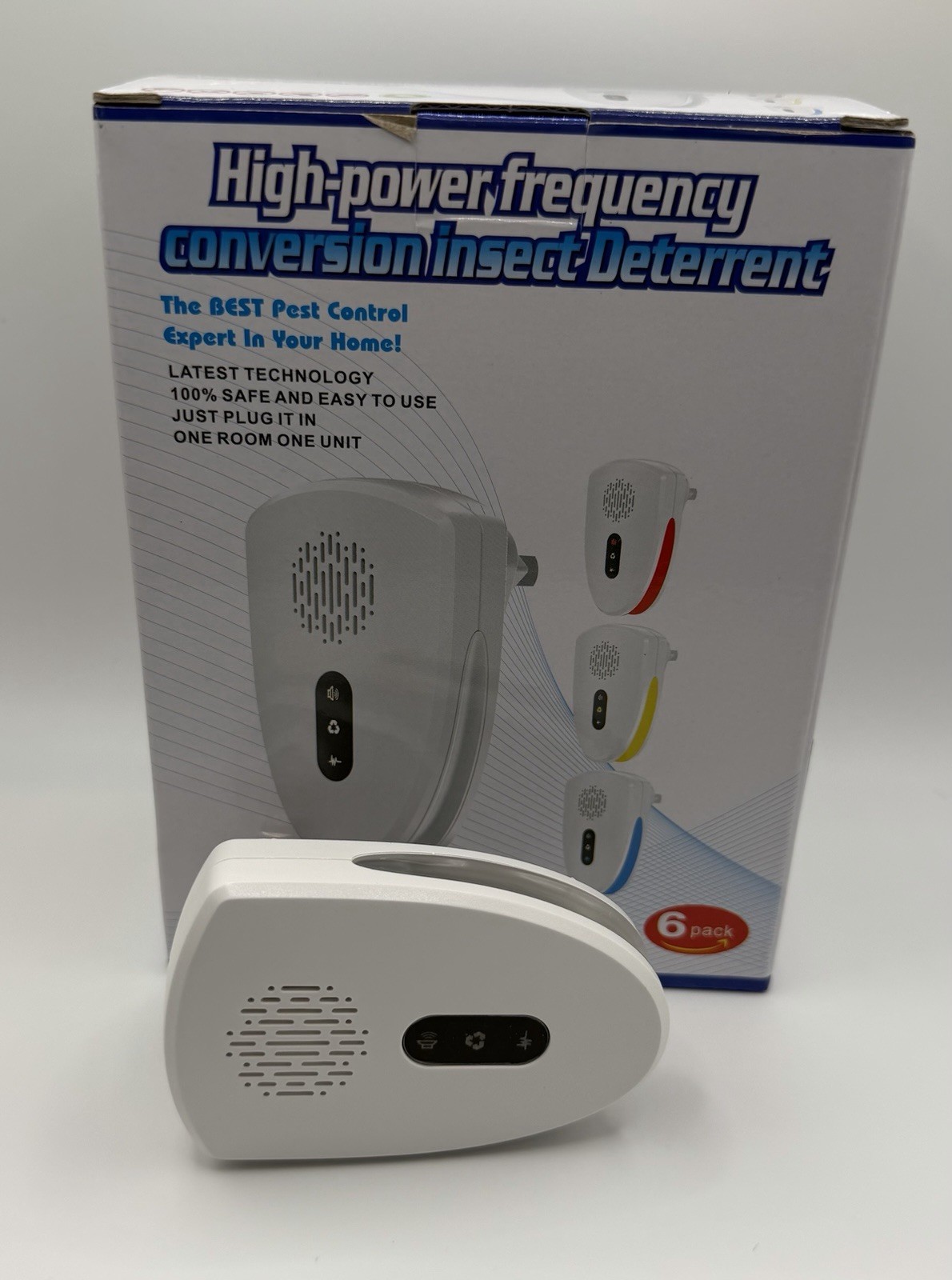 2026 Upgraded 6 Pack Ultrasonic Pest Control Repeller, Mouse insect Repellent