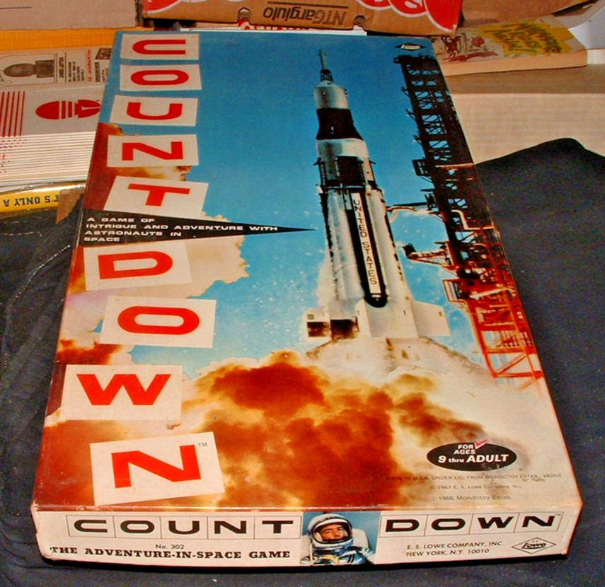 Vintage Rare 1967 E.S. Lowe Company Count Down Game Adventure in Space Comptete Vintage Rare 1967 E.S. Lowe Company Count Down Game Adventure in Space Comptete