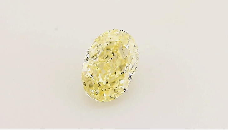 2.21CT Fancy Loose Diamond GIA Certified Natural Oval Cut W-X Yellow VS2 Clarity