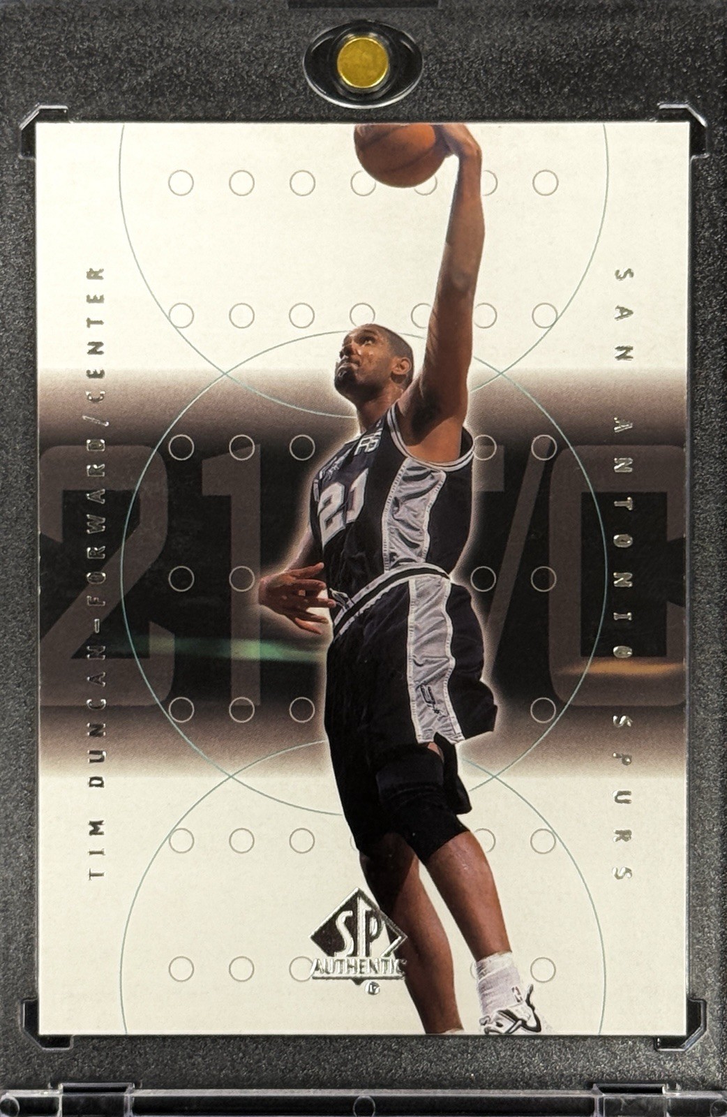 TIM DUNCAN RARE 2001 SP AUTHENTIC BLACK WHITE UPPER DECK INVESTMENT CARD SPURS TIM DUNCAN RARE 2001 SP AUTHENTIC BLACK WHITE UPPER DECK INVESTMENT CARD SPURS
