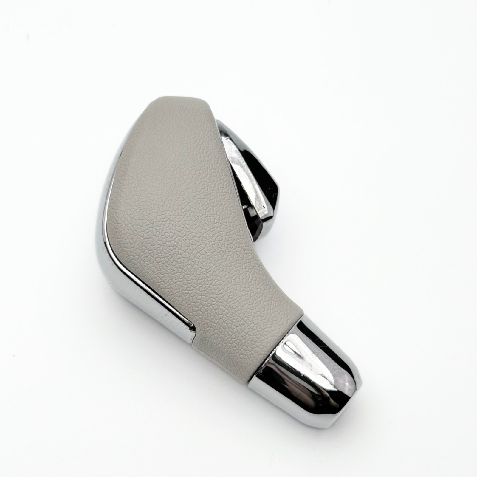 OMNIVALEA Gear Knob Auto Beige Leather Chrome Renault Megane III 8200641407