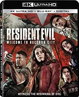 New Resident Evil:  Welcome To Raccoon City (4K / Blu-ray + Digital)