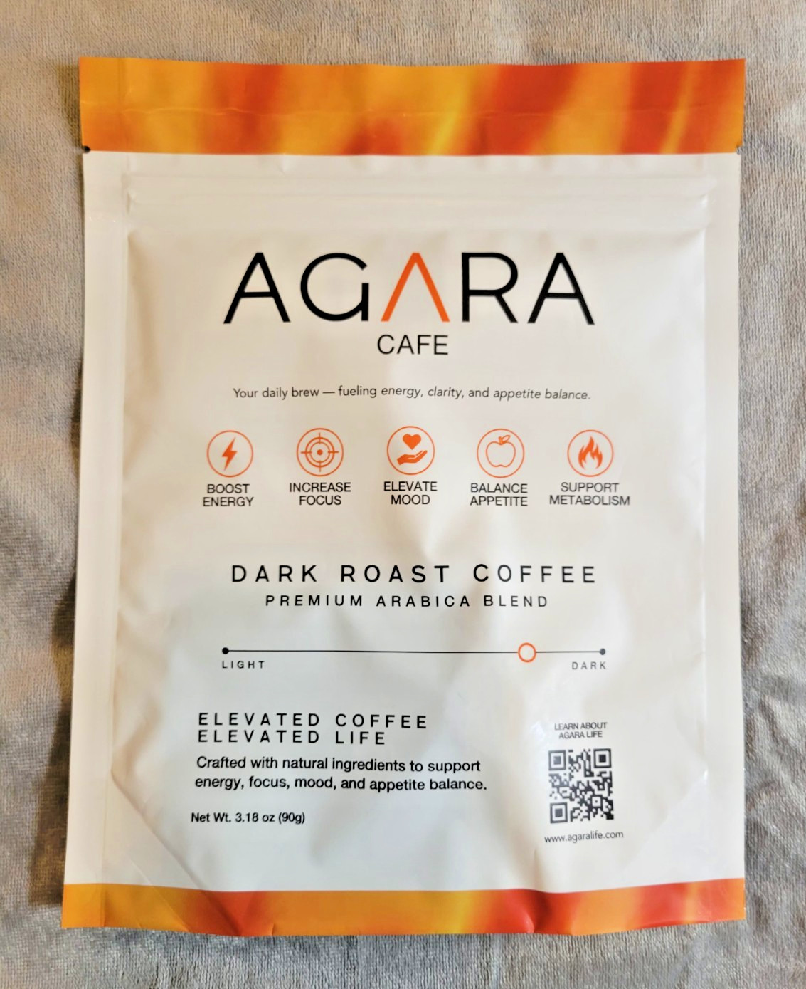 AGARA CAFE Weight Loss Focus & Energy Dark Roast Coffee Premium Arabica Blend