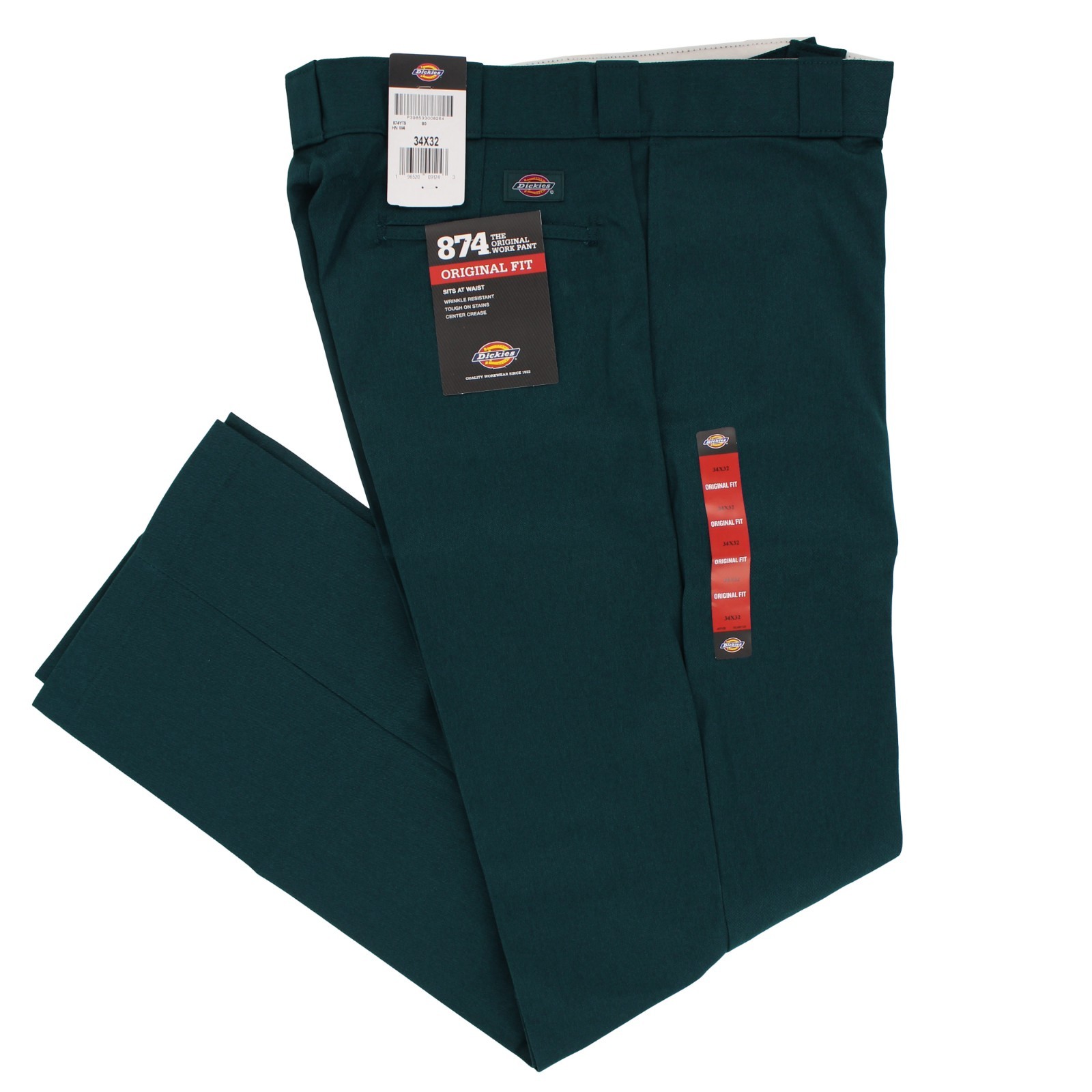 Dickies Men's Work Pants 874 Original High Rise Straight Fit
