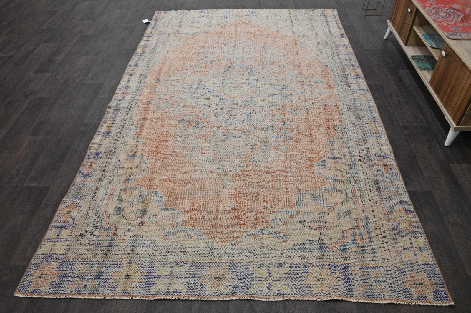 Oushak 6x10,Turkish Rug,vintage,anatolian,ORANGE,kilim,Bohemian,handmade,wool Oushak 6x10,Turkish Rug,vintage,anatolian,ORANGE,kilim,Bohemian,handmade,wool