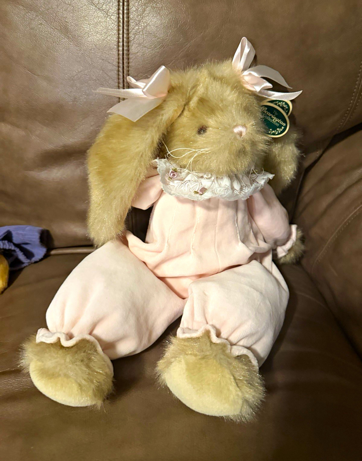 The Bearington Collection Rabbit Plush, Pink Outfit, Small 6-14 in 1995 PA10155 The Bearington Collection Rabbit Plush, Pink Outfit, Small 6-14 in 1995 PA10155