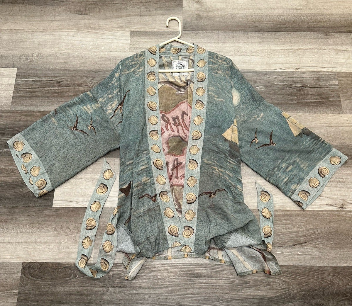 Market of Stars All Aboard For Sunrise Lands Kimono Cardigan Nautical Boho Shell Market of Stars All Aboard For Sunrise Lands Kimono Cardigan Nautical Boho Shell
