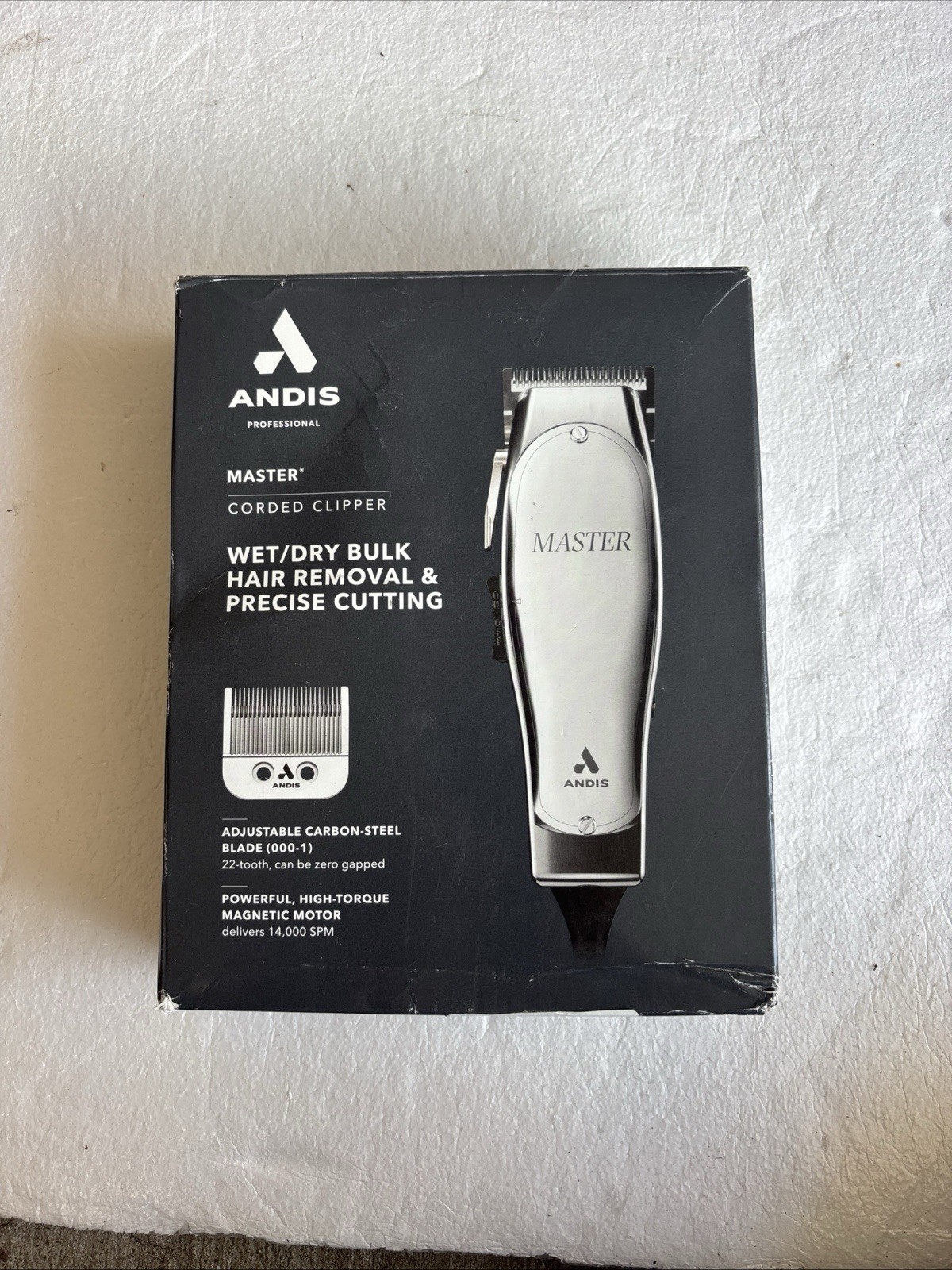 Andis 01815 Master Adjustable Blade Hair Clipper, 14000 SPM, Silver Andis 01815 Master Adjustable Blade Hair Clipper, 14000 SPM, Silver