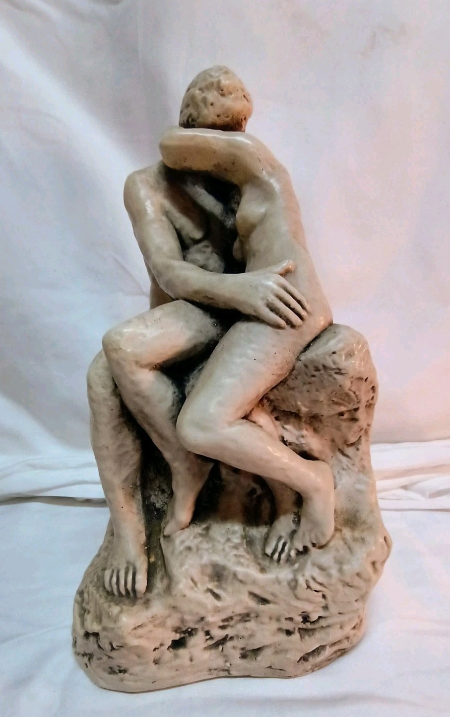 VTG Rodin The Kiss Sculpture Bonded Statue from Italy 13\