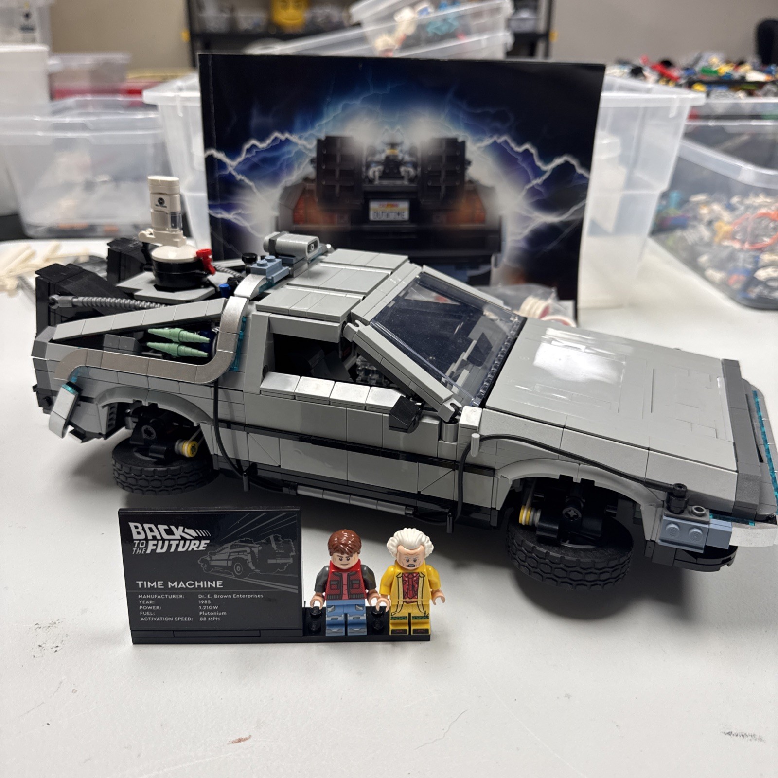 LEGO Icons 10300 Back to the Future Time Machine DeLorean 1872pc NO BOX LEGO Icons 10300 Back to the Future Time Machine DeLorean 1872pc NO BOX