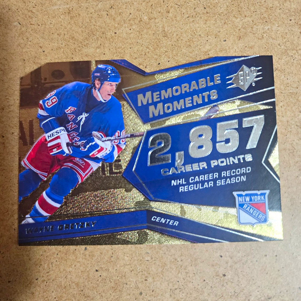 Wayne Gretzky Upper Deck 2008-09 SPx Memorable Moments Rangers #MM-WA Wayne Gretzky Upper Deck 2008-09 SPx Memorable Moments Rangers #MM-WA
