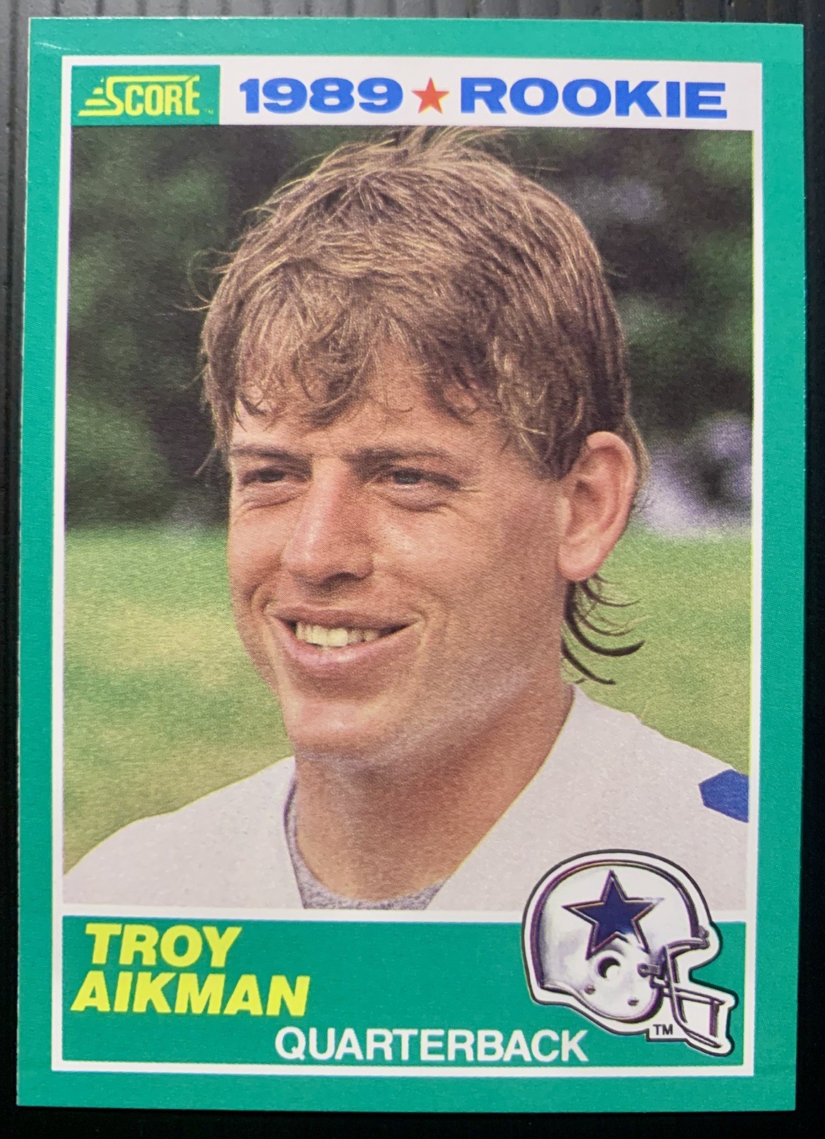 1989 Score - 1989 Rookie Troy Aikman #270 (RC) - B 1989 Score - 1989 Rookie Troy Aikman #270 (RC) - B