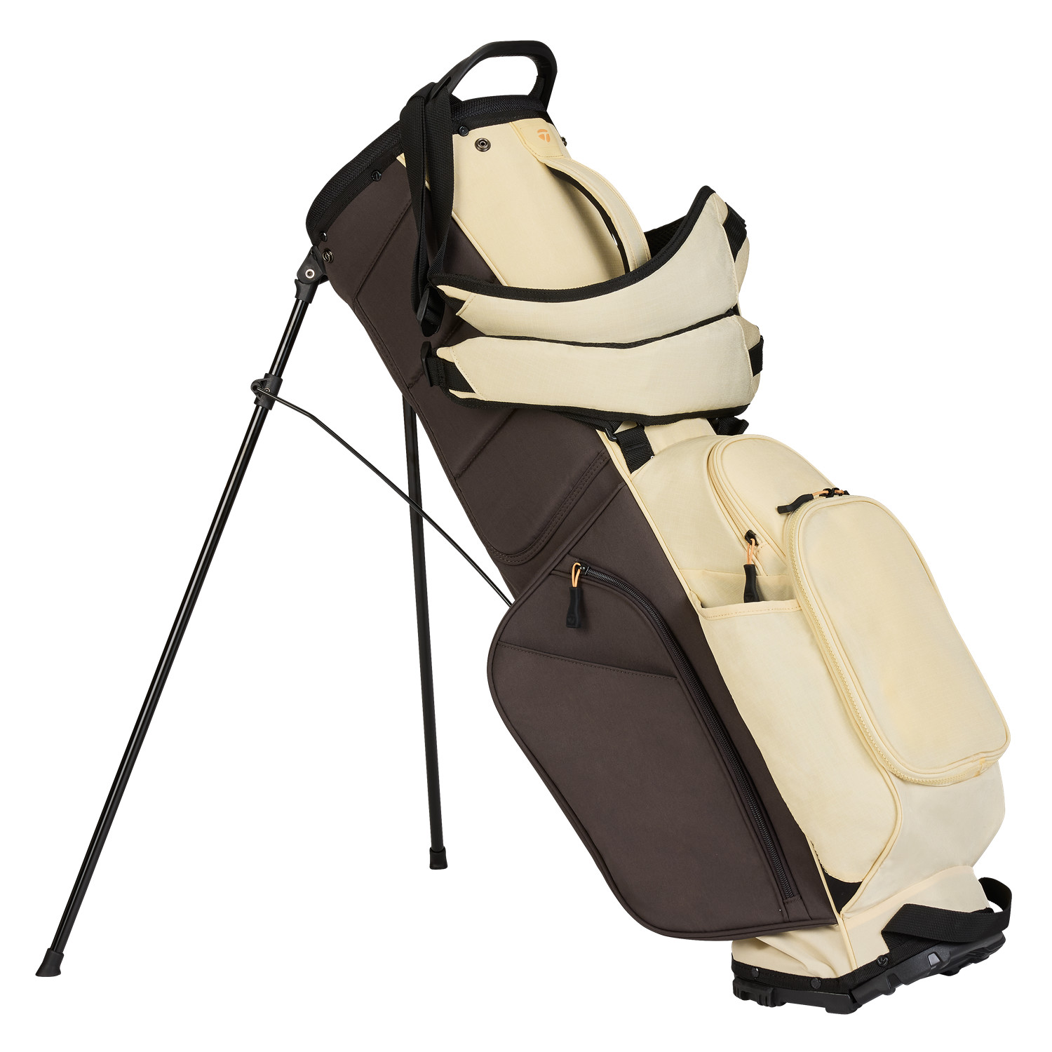 TaylorMade Flextech No Logo '25 Cream Brown Stand Golf Bag