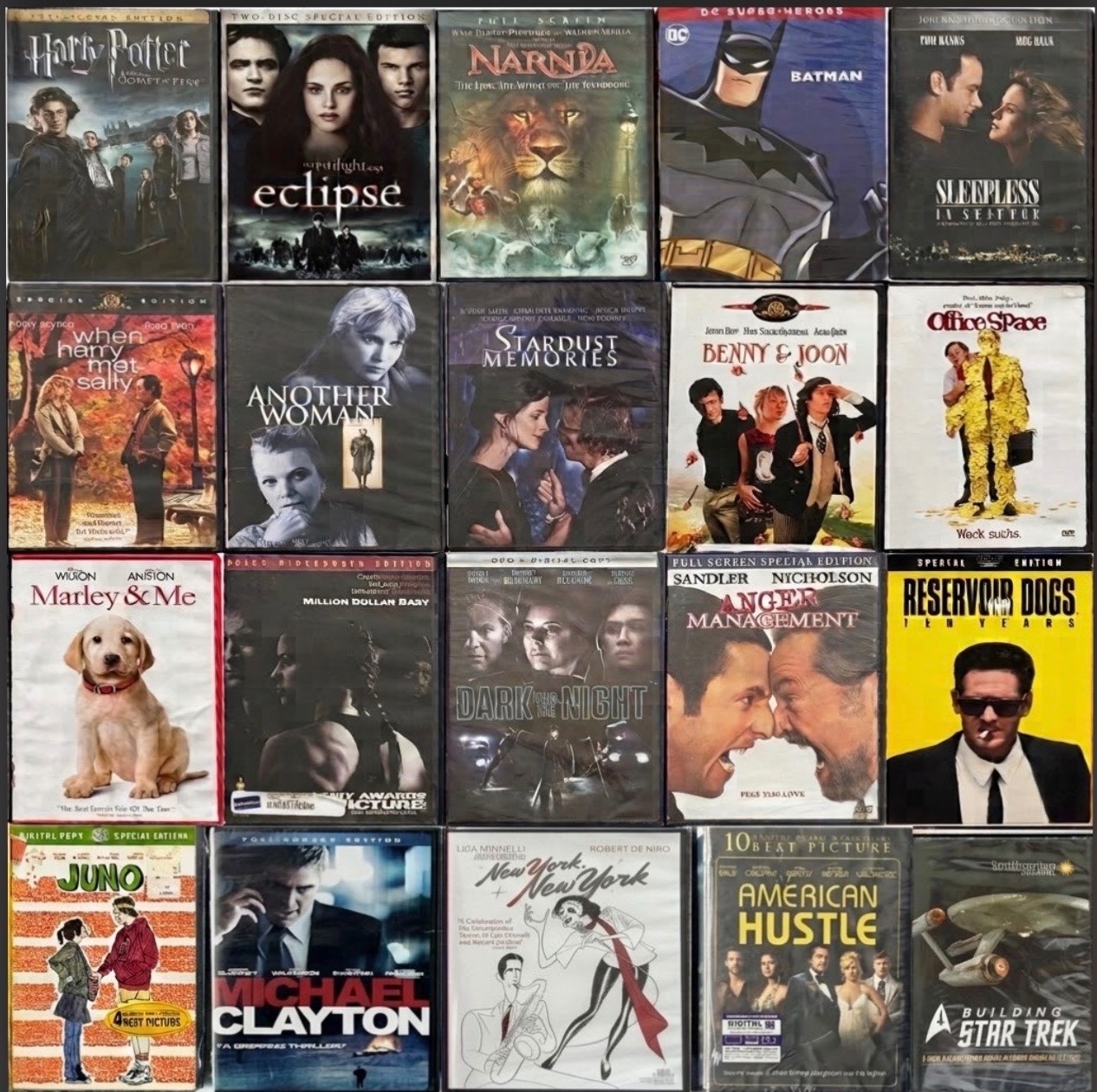 CHOOSE ANY 6 DVD HARRY POTTER TWILIGHT ECLIPSE STAR TREK JUNO NEW USED MIX MEDIA
