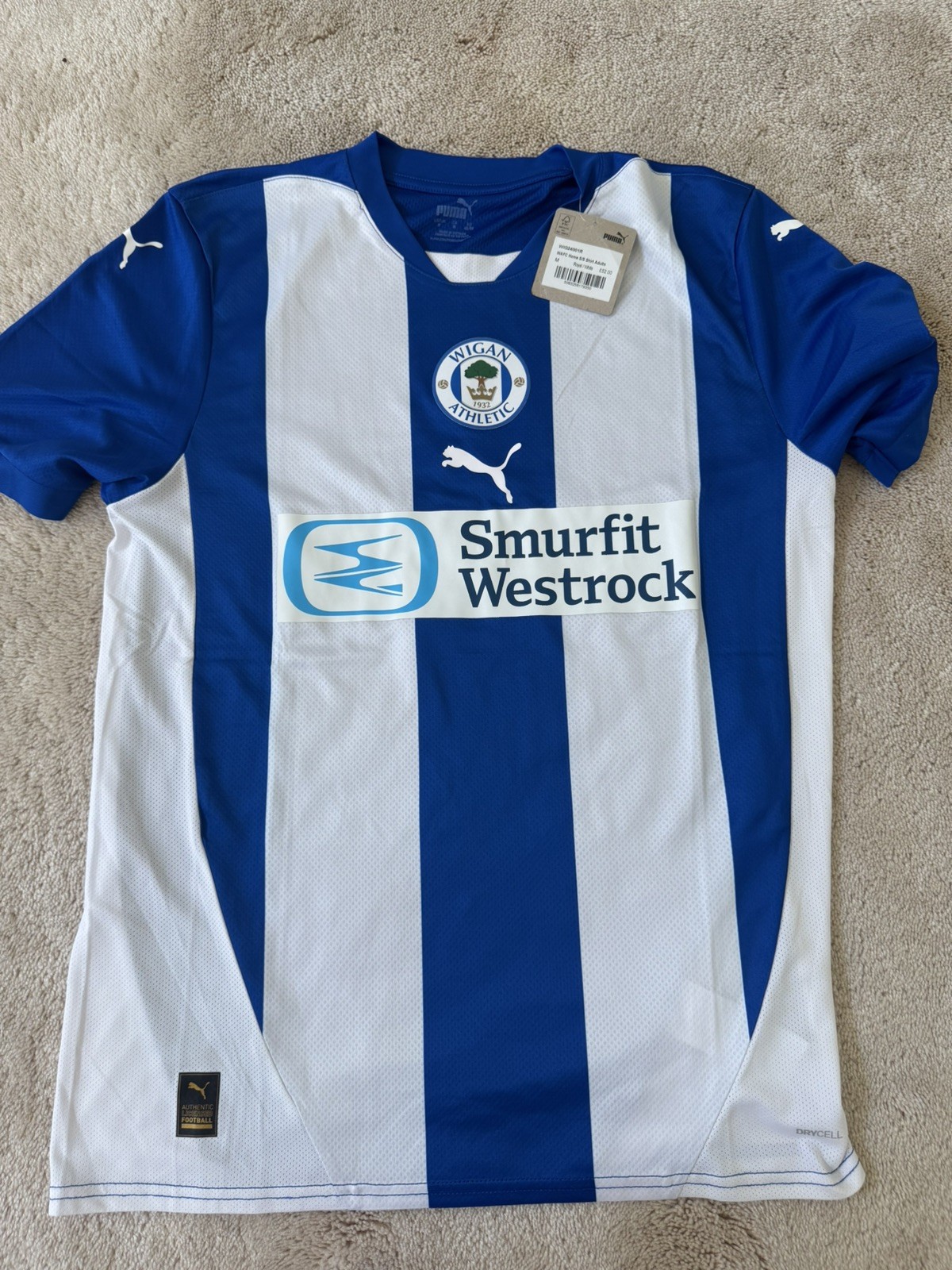 Wigan Athletic FC Jersey - Puma Soccer - Men Medium NEW Wigan Athletic FC Jersey - Puma Soccer - Men Medium NEW