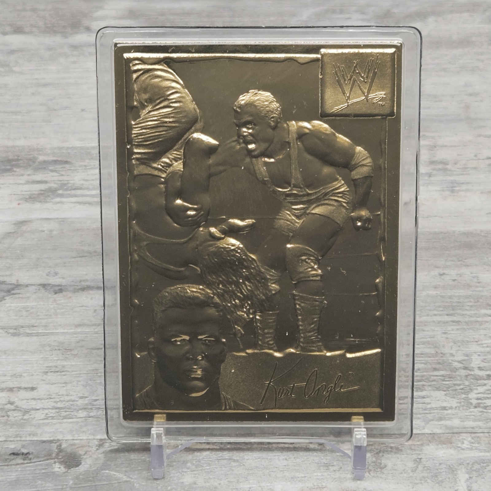 Kurt Angle 1999-2005 Danbury Mint 22K Gold WWF WWE #41 Kurt Angle 1999-2005 Danbury Mint 22K Gold WWF WWE #41