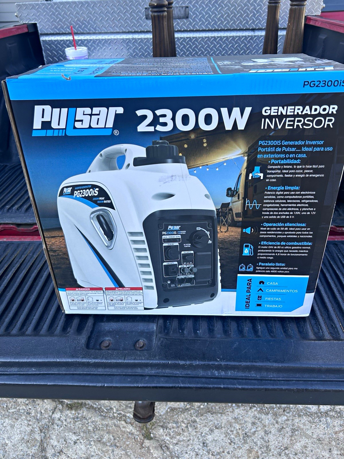 Pulsar PG2300iS 2300W Gas Inverter Generator 59 dB Parallel Ready USB Pulsar PG2300iS 2300W Gas Inverter Generator 59 dB Parallel Ready USB