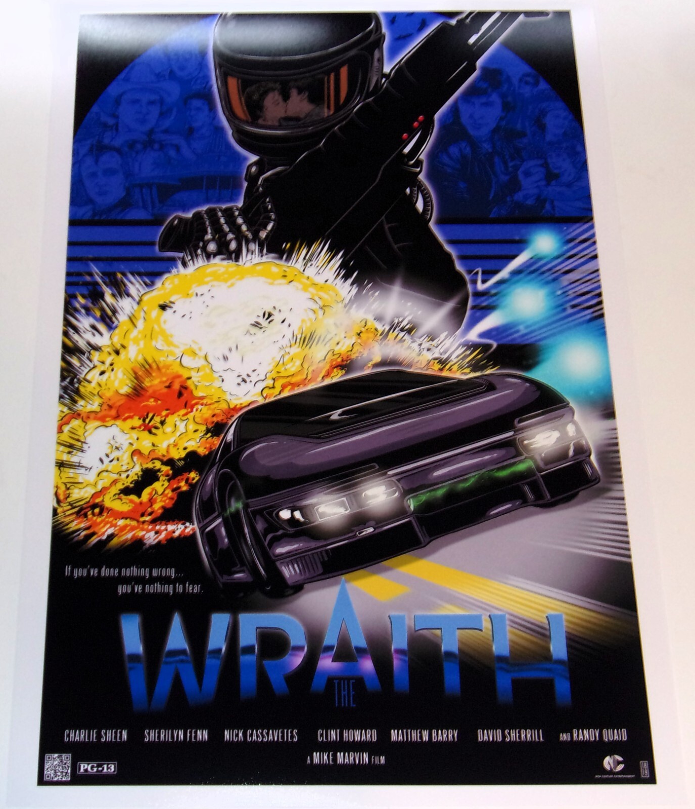 The Wraith 1986 Charlie Sheen Alternate USA Poster 19\