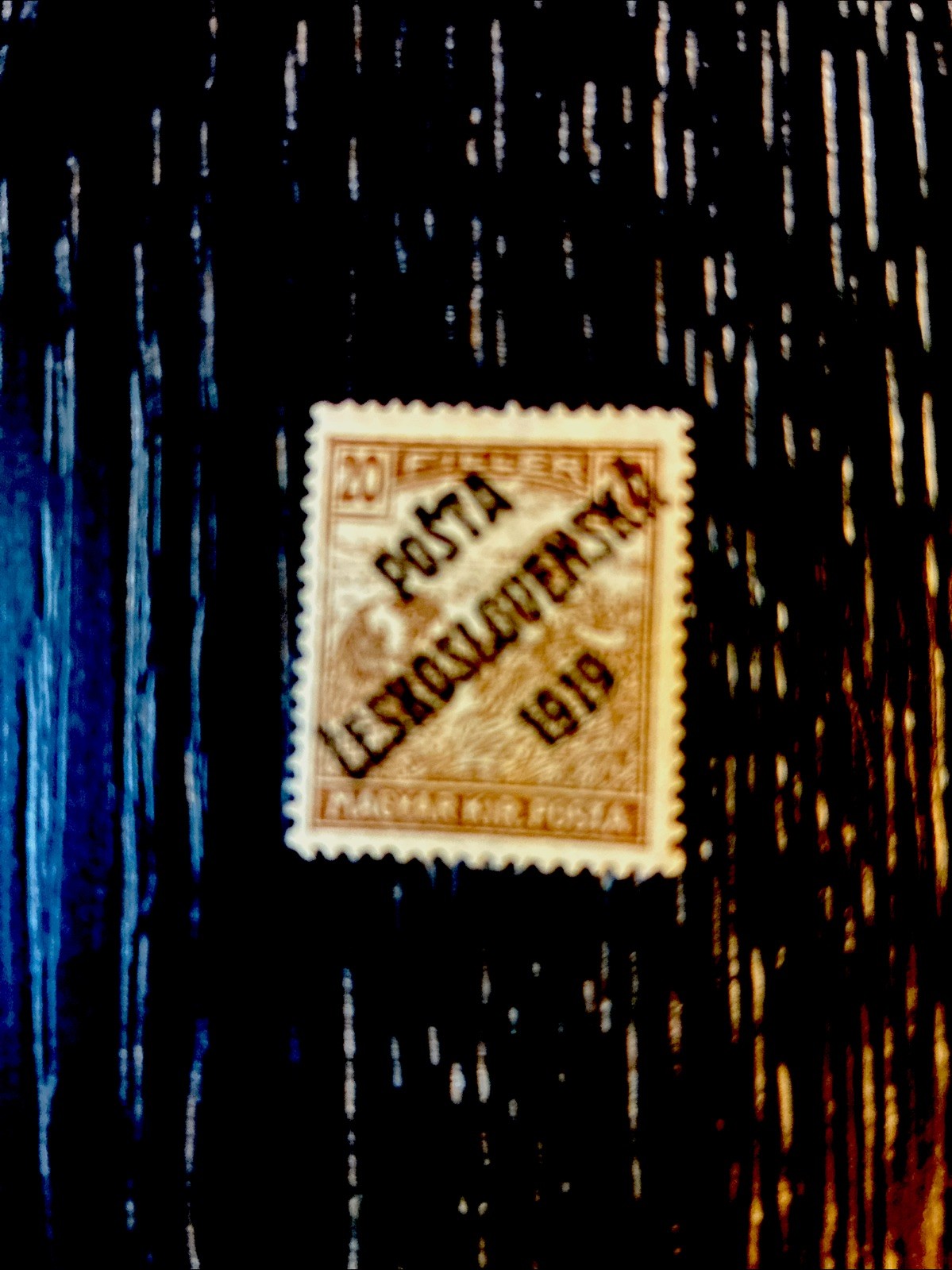Czeck Stamp One 20f Brown Mayfair Posta Overprint Block 1919 RARE Czeck Stamp One 20f Brown Mayfair Posta Overprint Block 1919 RARE