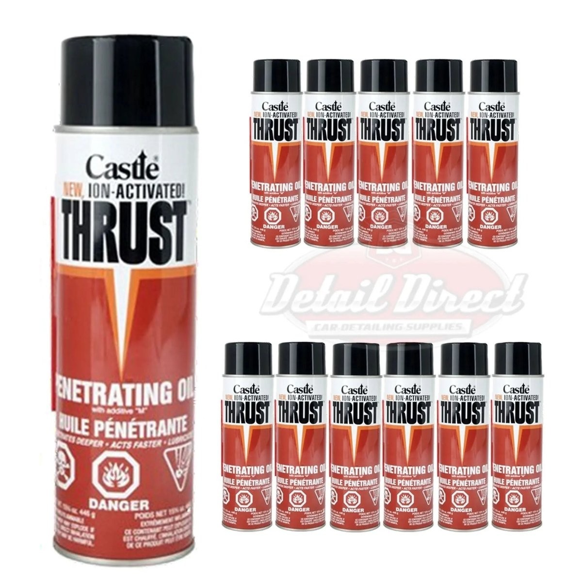 CASTLE Thrust Penetrating Oil, ION Activated (Case of 12)