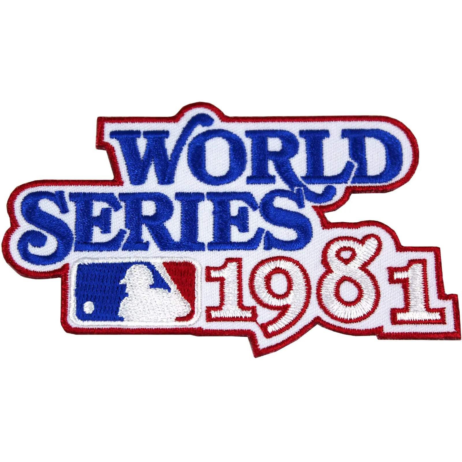1981 World Series Logo Jersey Patch New York Yankees Los Angeles Dodgers MLB