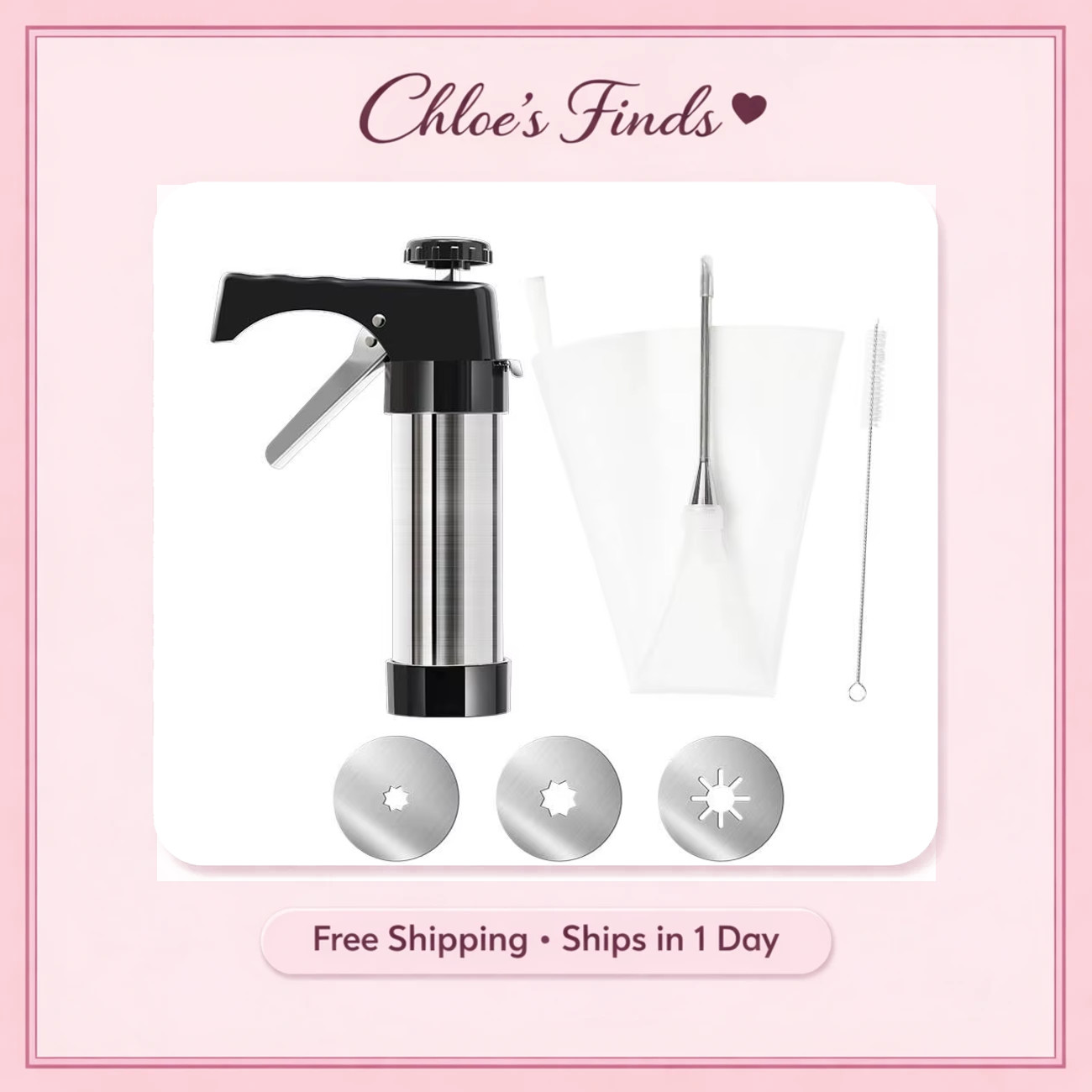 Professional Churro Maker for Easy Homemade Fried Dough Sticks - Non-Stick Kitch Professional Churro Maker for Easy Homemade Fried Dough Sticks - Non-Stick Kitch