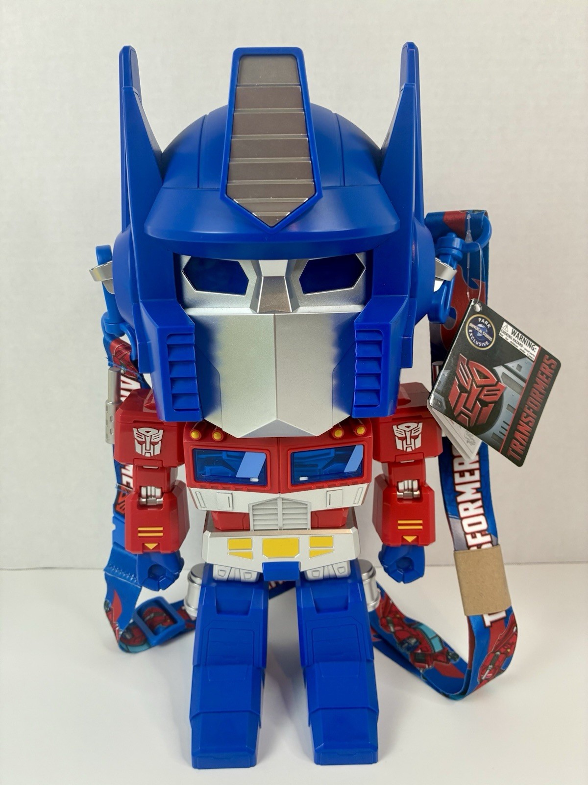 Universal Studios Transformers Robot Optimus Prime Popcorn Bucket New