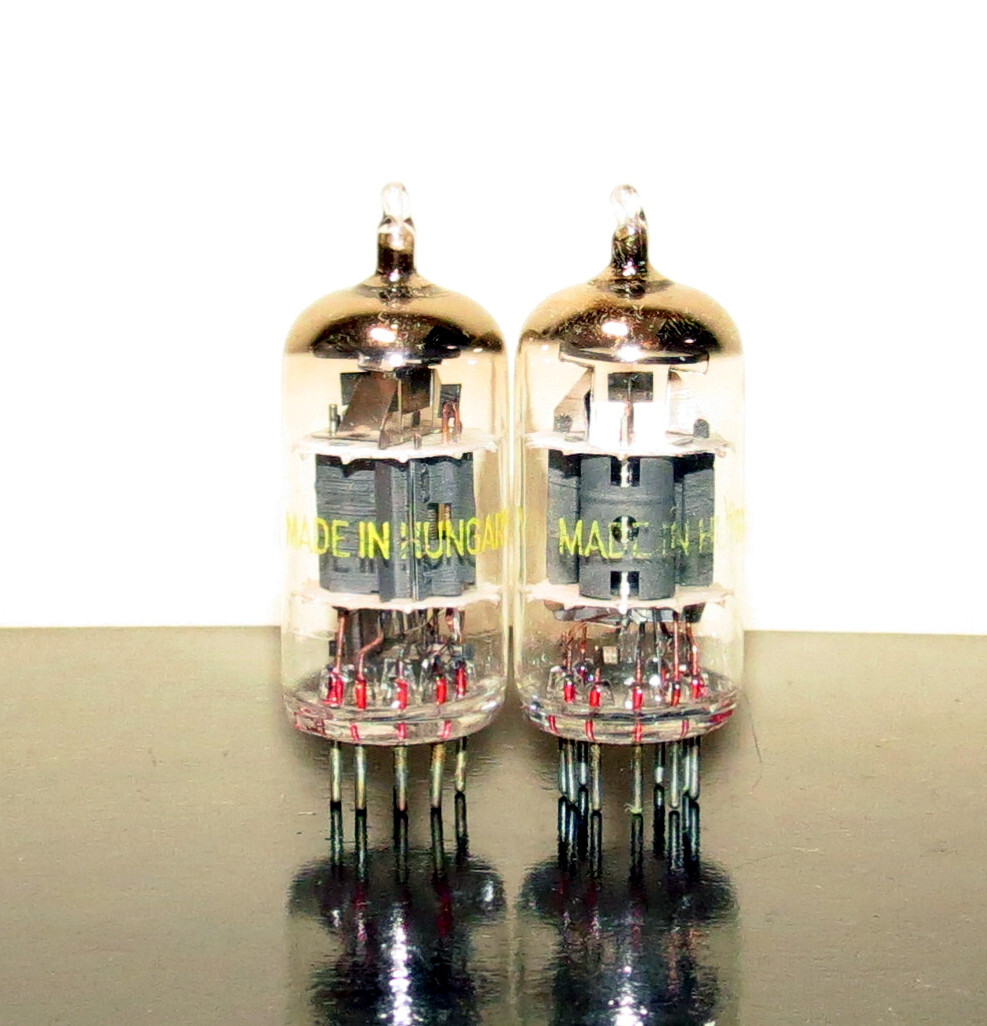 RARE Matched Pair (2) Tungsram NOS 6BL8/ECF80/6F1P/~7199 tubes - Hungary