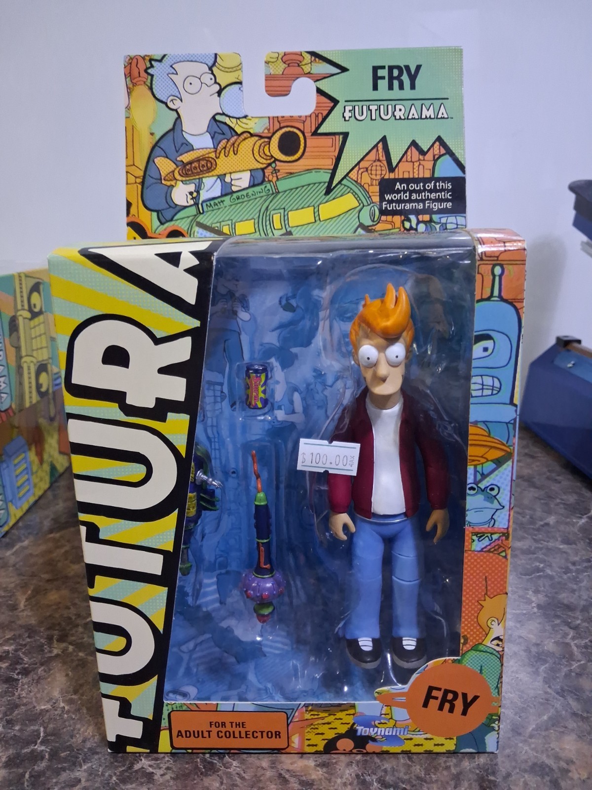 Futurama TOYNAMI 2007 SERIES Fry  Action Figure, NEW