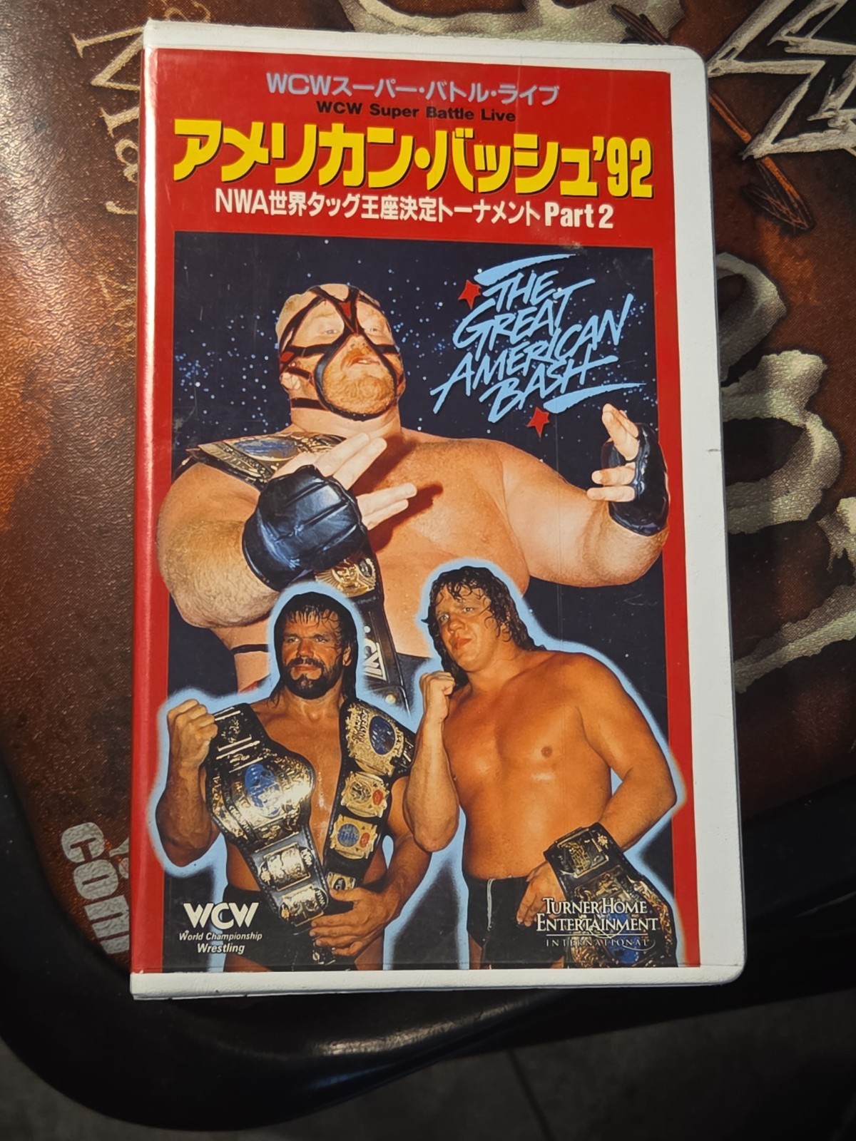 WCW The Great American Bash 92 Japan VHS FP-5015 Nikkatsu Vader Sting WWE NWA