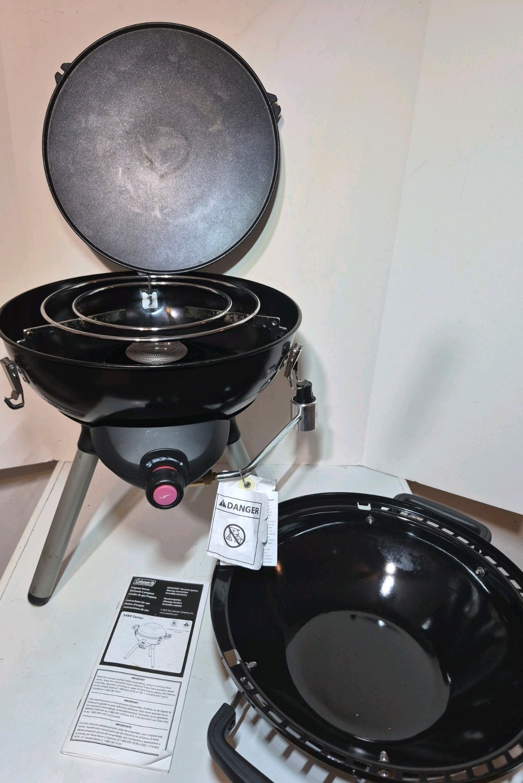 Coleman 4 In 1 Portable Cooking System Grill, Stove, Wok, Griddle 5489 Series Coleman 4 In 1 Portable Cooking System Grill, Stove, Wok, Griddle 5489 Series