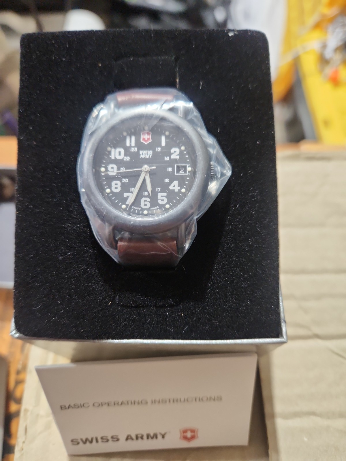 Vintage Swiss Army Gunmetal Calvary Men’s Watch w/ Military Band Vintage Swiss Army Gunmetal Calvary Men’s Watch w/ Military Band