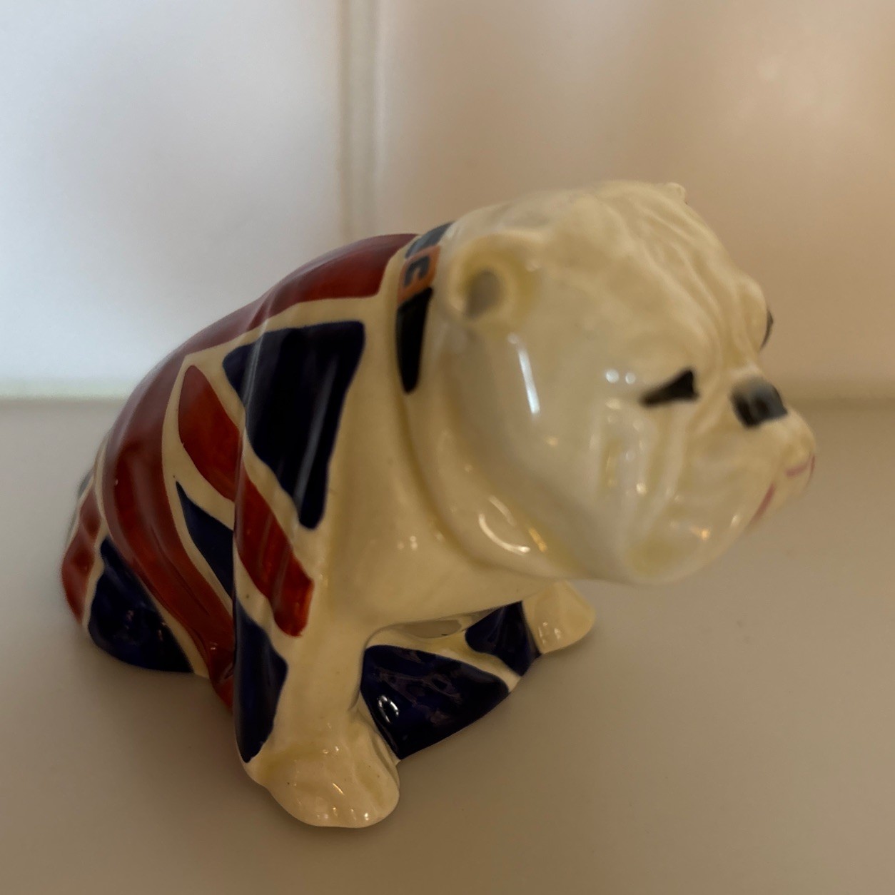 Antique 1941 Royal Doulton Union Jack Bulldog, Small, VG Condition