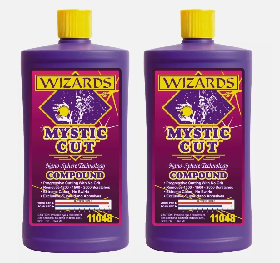 Wizards 11048 Mystic Cut Smart Abrasive Technology Compound 32 oz. each (2 Pack)