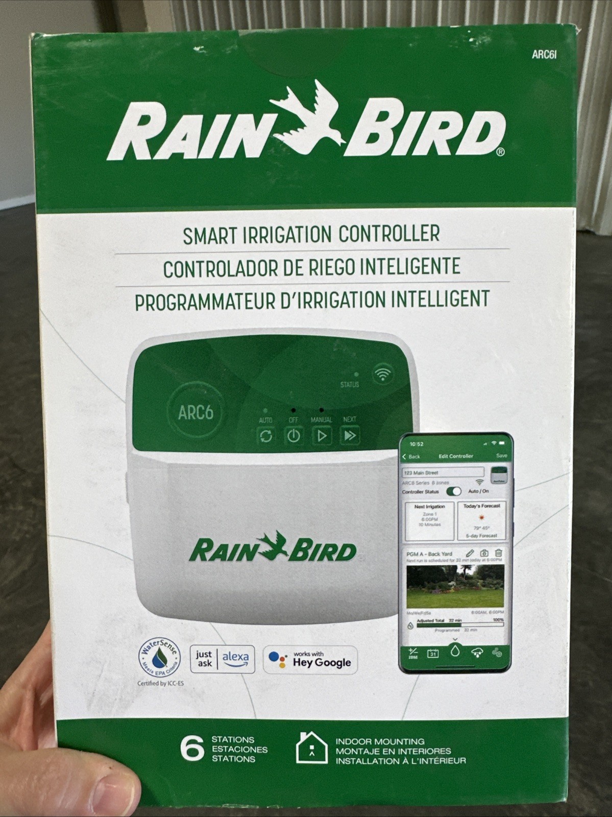 1 - Rain Bird ARC6l Smart Irrigation Controller 6 Station Indoor Mounting 1 - Rain Bird ARC6l Smart Irrigation Controller 6 Station Indoor Mounting