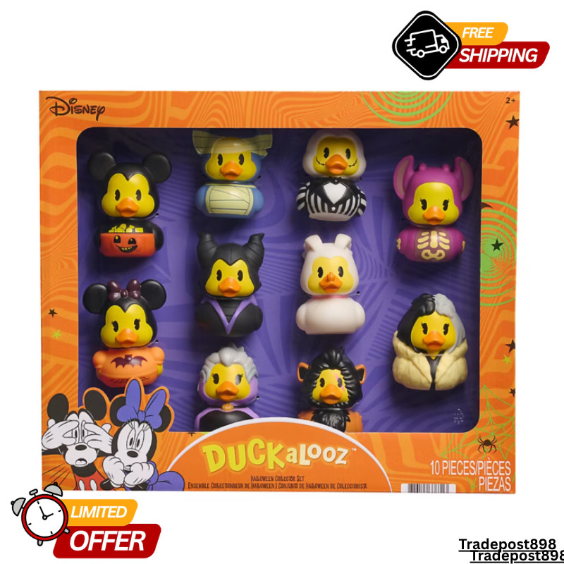Disney 2026 Halloween Duckalooz  Multipack Figures, Collector Set, 10 Piece