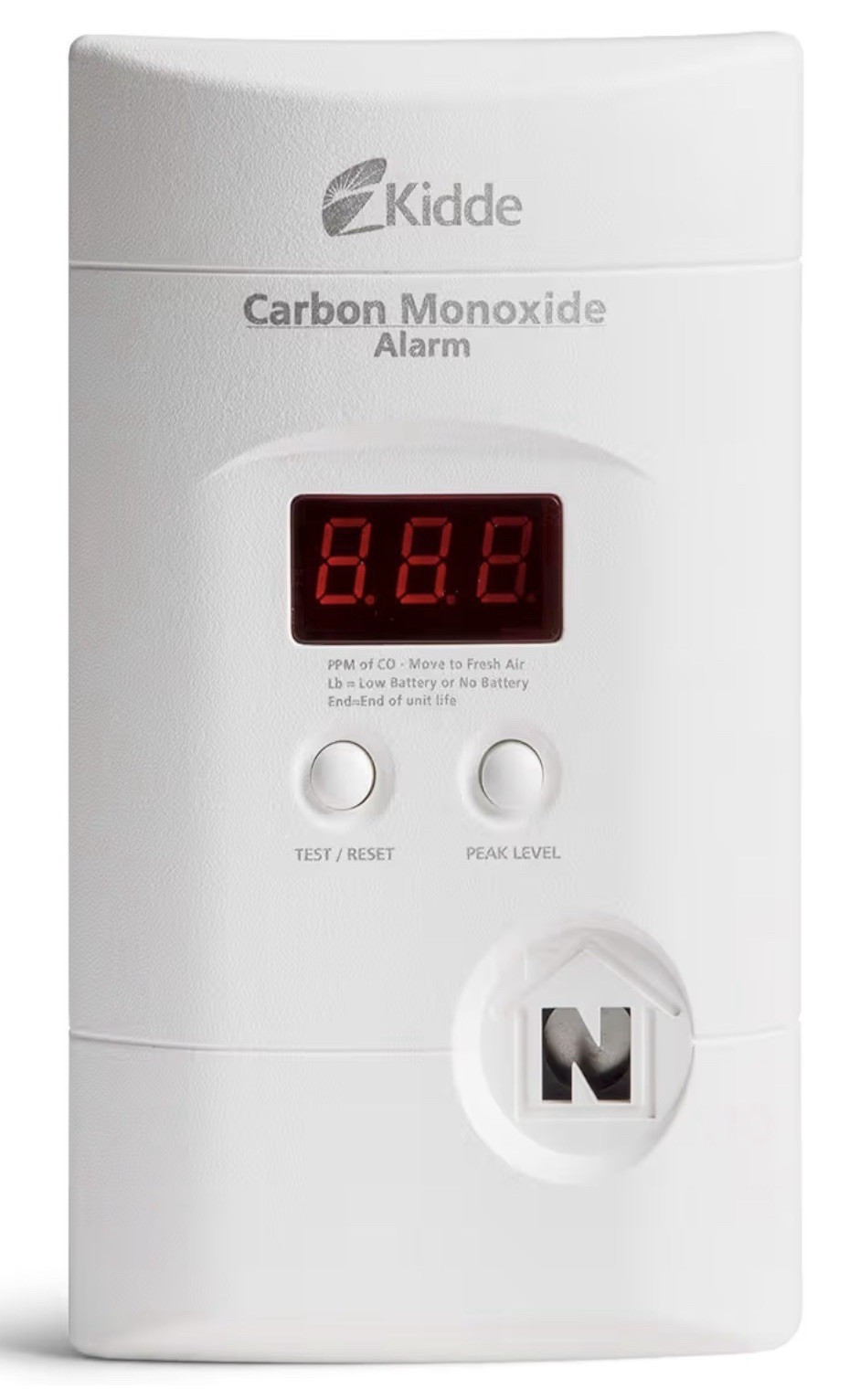 Kidde Carbon Monoxide Detector Plug-In/Battery Digital Alarm 900-0076 KN-COPP-3