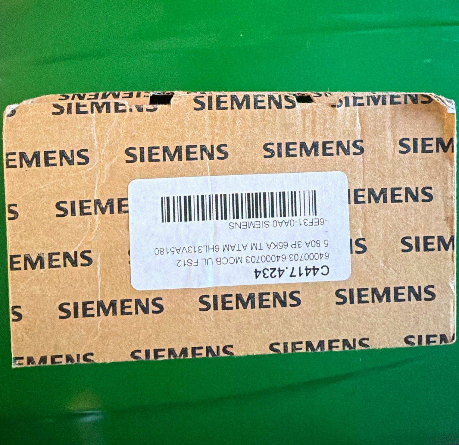 Siemens MCCB Circuit Breaker 3VA5180-6EF31-0AA0 3P 80A 600Y/347V Siemens MCCB Circuit Breaker 3VA5180-6EF31-0AA0 3P 80A 600Y/347V