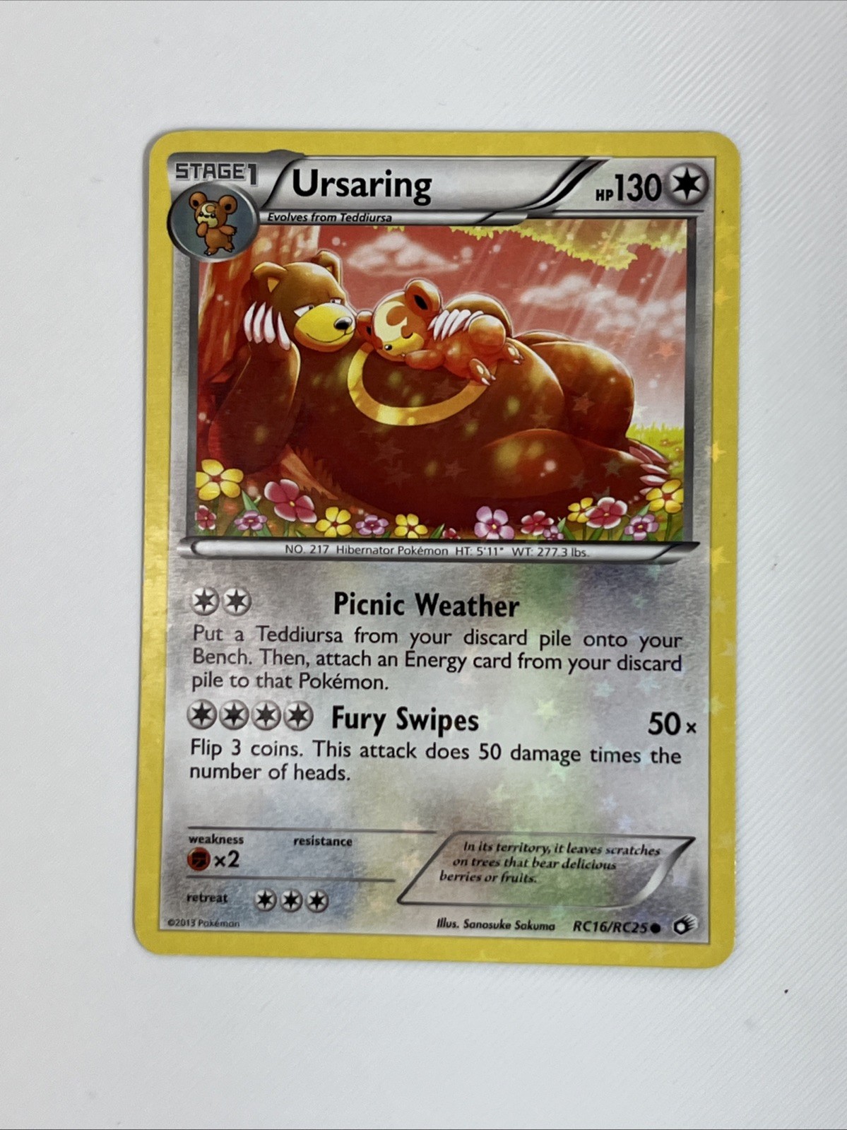 Pokemon Ursaring RC16/RC25 Legendary Treasures: Radiant Collection Holo Pokemon Ursaring RC16/RC25 Legendary Treasures: Radiant Collection Holo