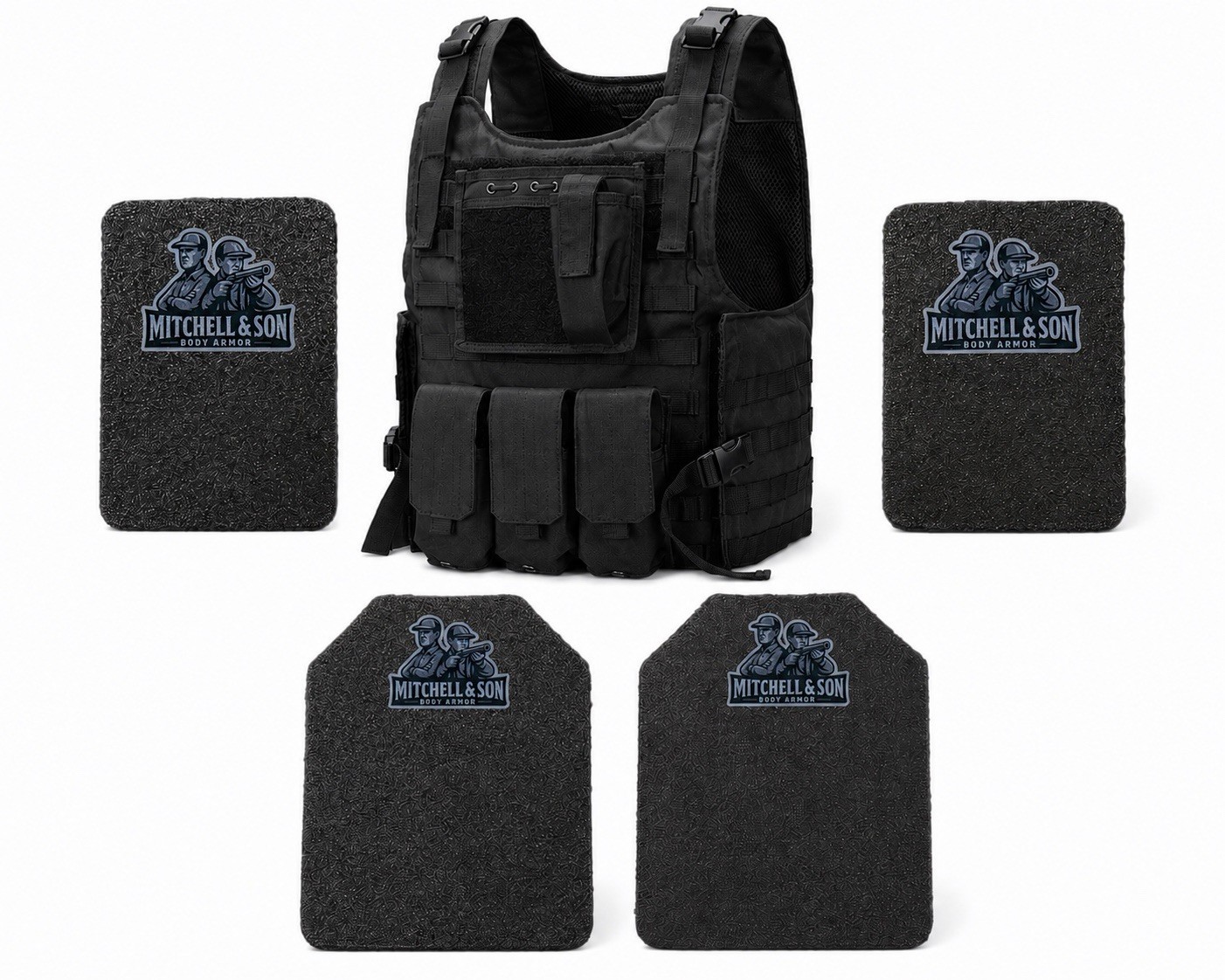 Bulletproof Vest Body Armor Level IIIA Multi-Threat BlueLine Vest